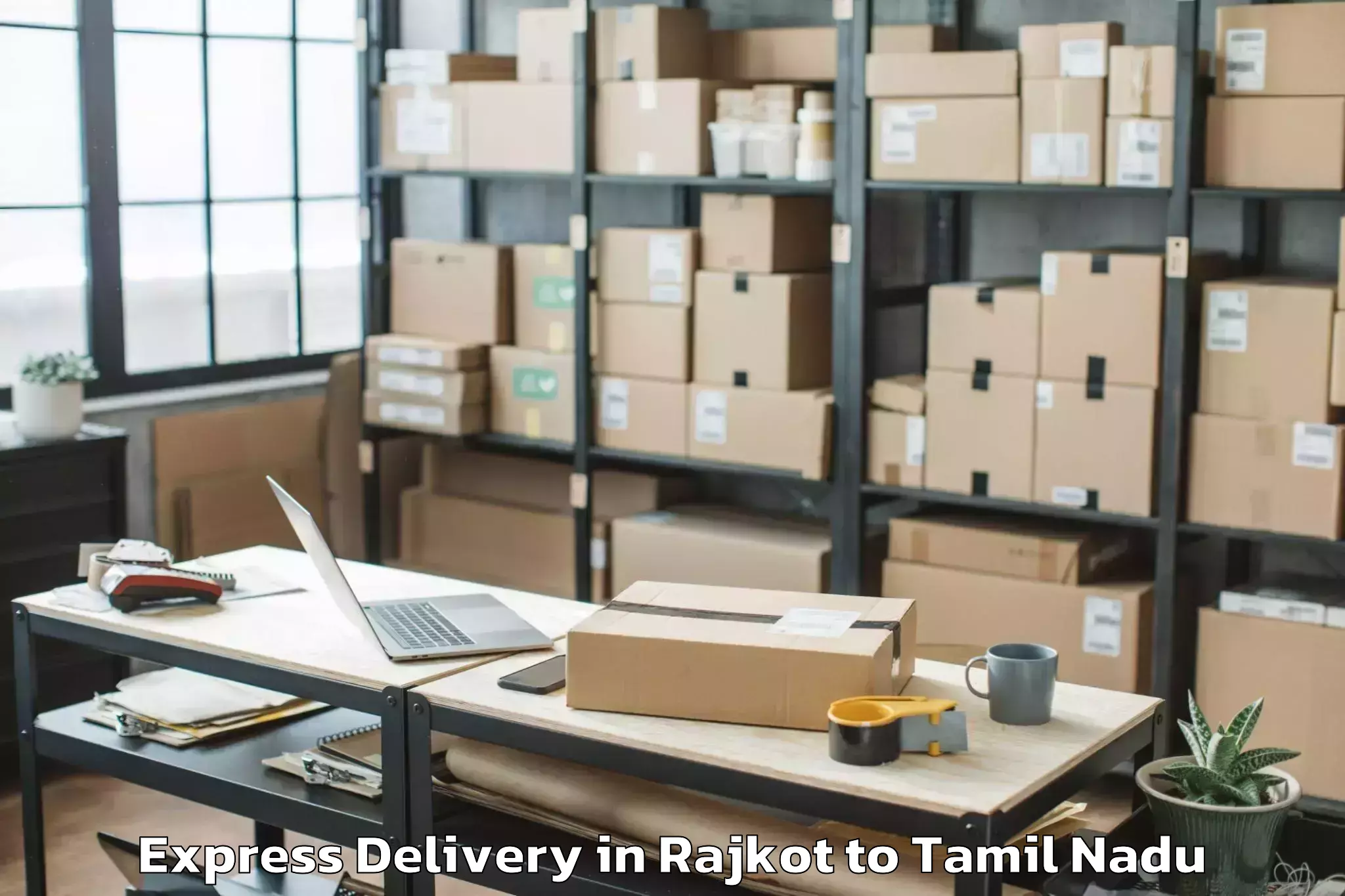 Leading Rajkot to Bodinayakkanur Express Delivery Provider